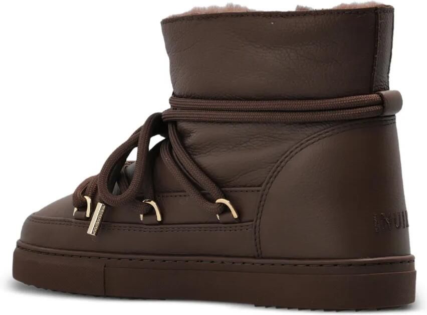 Inuikii Leren snowboots met veters Bruin - Foto 3