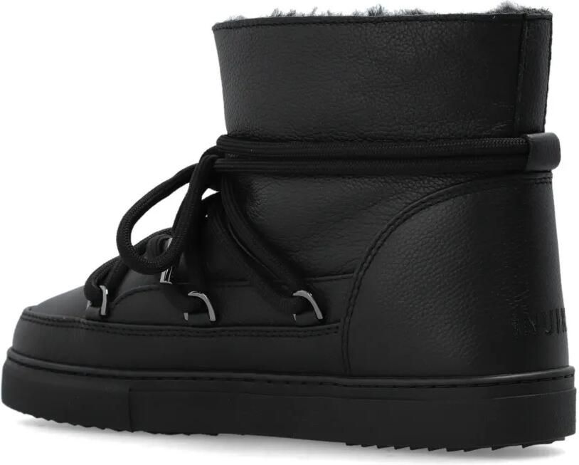 Inuikii Leren snowboots met veters Zwart - Foto 3
