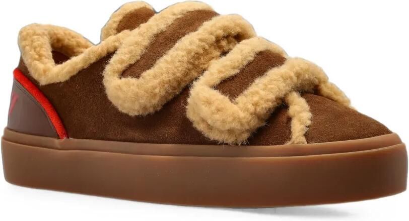 Inuikii Lila Shearling Low leren sneakers Bruin - Foto 4