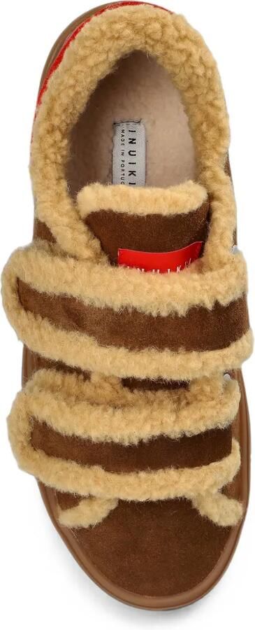 Inuikii Lila Shearling Low leren sneakers Bruin - Foto 5