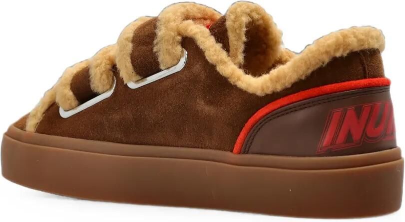 Inuikii Lila Shearling Low leren sneakers Bruin - Foto 3