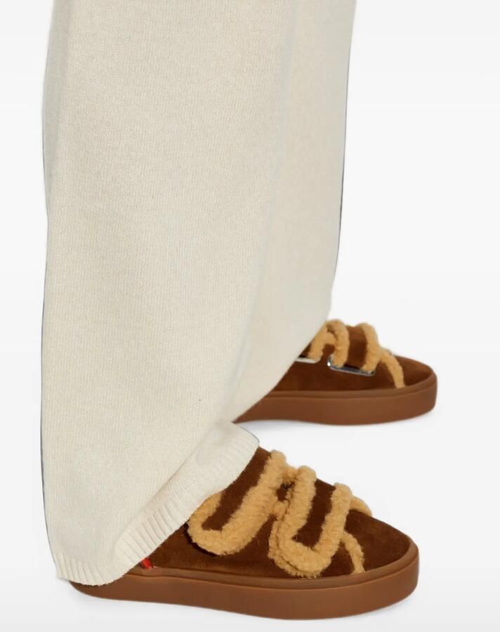 Inuikii Lila Shearling Low leren sneakers Bruin - Foto 2