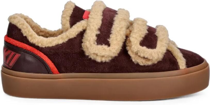 Inuikii Lila sneakers met klittenband Bruin
