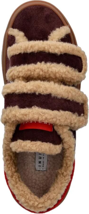 Inuikii Lila sneakers met klittenband Bruin - Foto 4