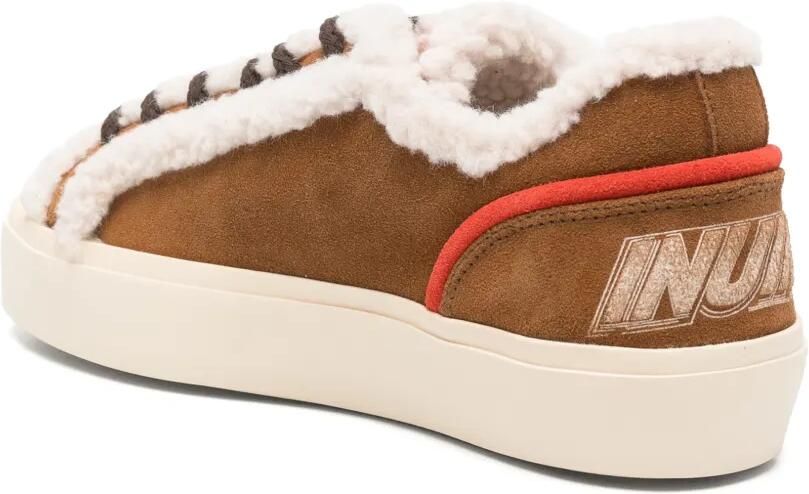 Inuikii Lila sneakers met lammy afwerking Bruin - Foto 2