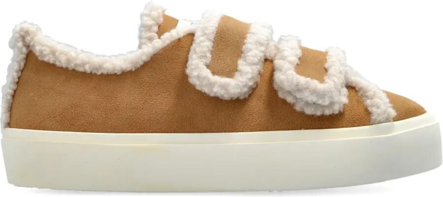 Inuikii Low-top sneakers met klittenband afwerking Bruin