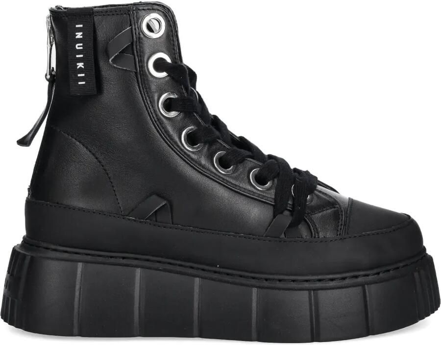 Inuikii Matilda leren sneakers Zwart