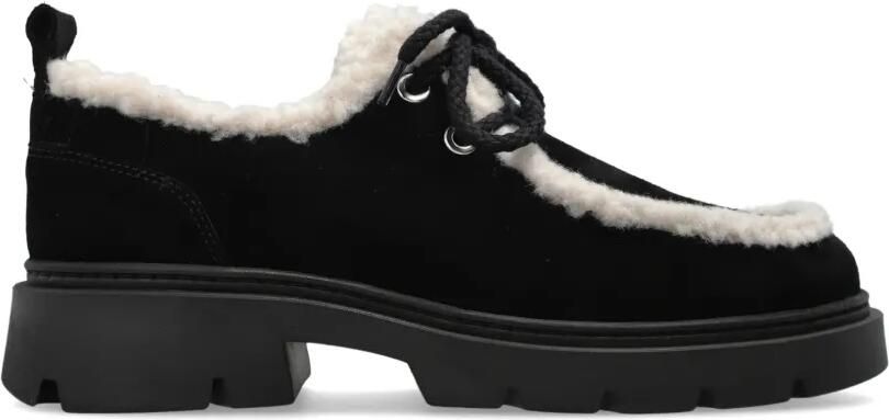 Inuikii Mocabee Curly ballerina's met lammy afwerking Zwart - Foto 4