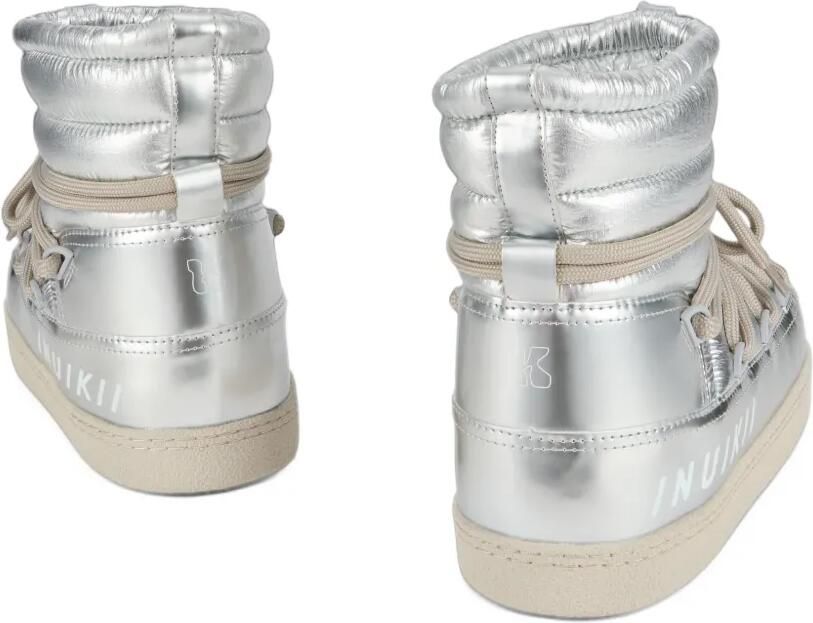 Inuikii Mountain Gloss gewatteerde metallic laarzen Zilver - Foto 3