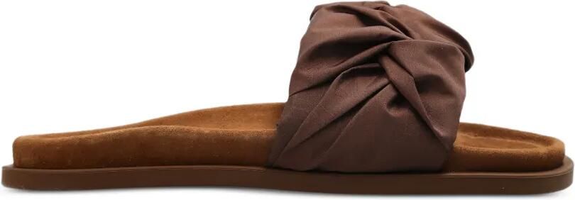 Inuikii Sandalen met ruches Bruin
