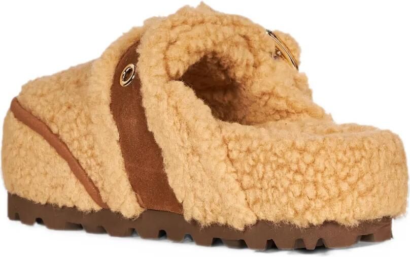 Inuikii shearling buckle-fastening mules Beige - Foto 2