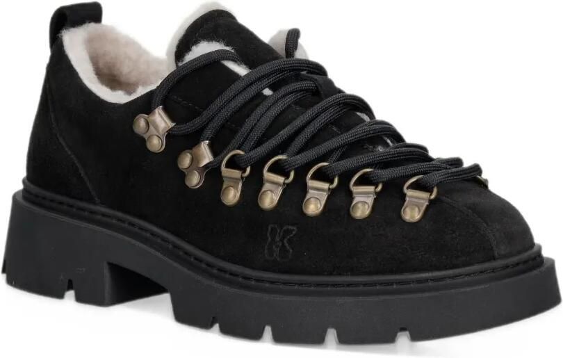 Inuikii shearling-lined suede sneakers Zwart - Foto 3