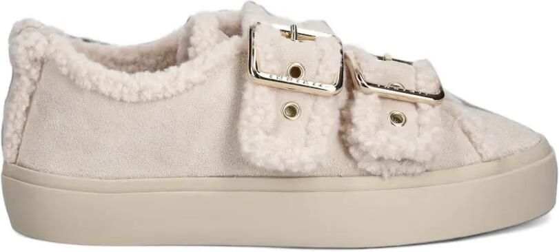 Inuikii Sneakers met lammy afwerking en gesp Wit