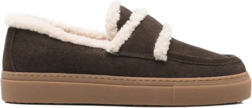 Inuikii Sneakers met lammy afwerking Bruin