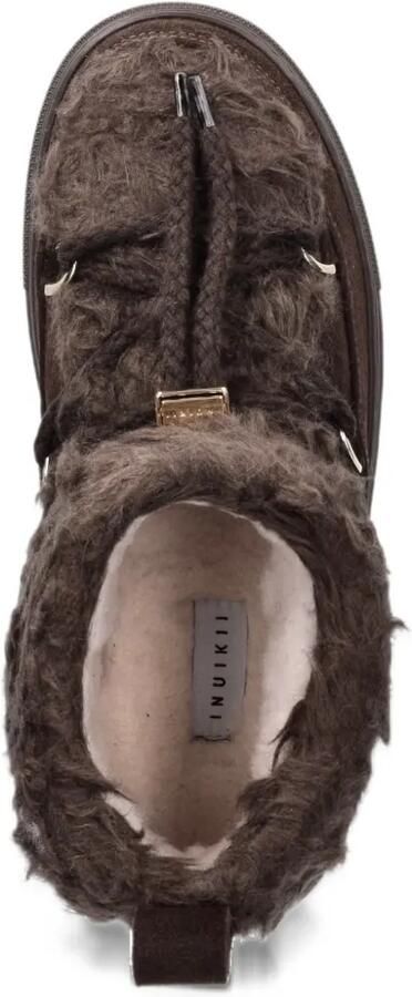 Inuikii shearling-trim suede boots Bruin - Foto 4