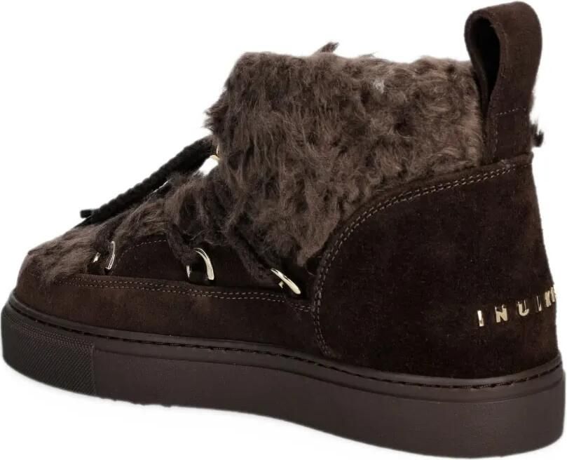 Inuikii shearling-trim suede boots Bruin - Foto 3