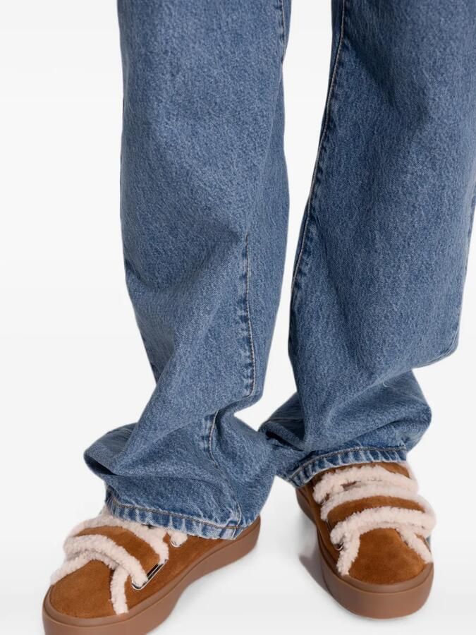 Inuikii Sneakers met klittenband Bruin