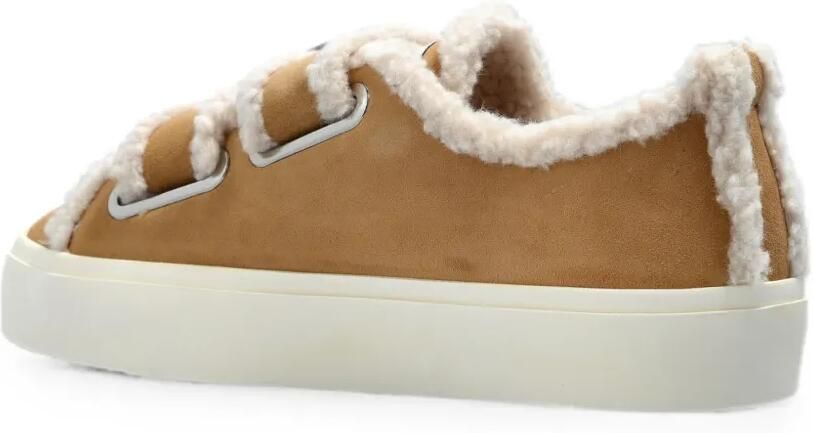 Inuikii Sneakers met klittenband en lammy afwerking Beige - Foto 3
