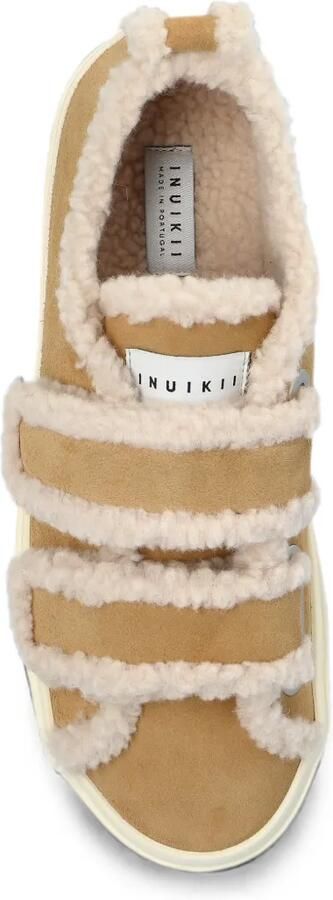 Inuikii Sneakers met klittenband en lammy afwerking Beige - Foto 5