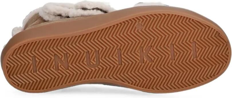 Inuikii Sneakers met klittenband en lammy afwerking Bruin - Foto 5