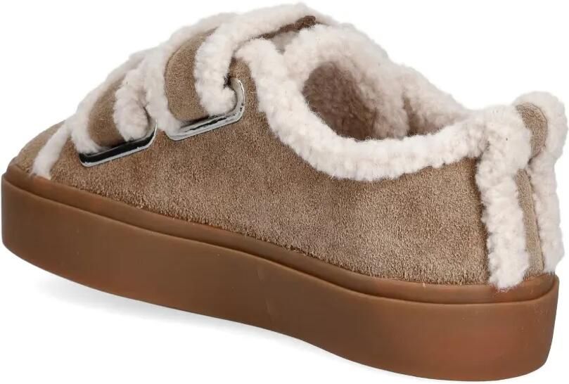 Inuikii Sneakers met klittenband en lammy afwerking Bruin - Foto 2