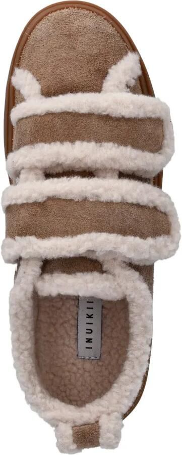 Inuikii Sneakers met klittenband en lammy afwerking Bruin - Foto 4