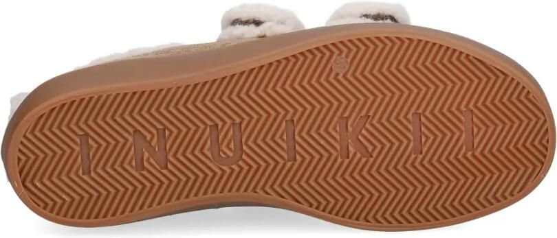 Inuikii Sneakers met klittenband en lammy afwerking Bruin - Foto 5