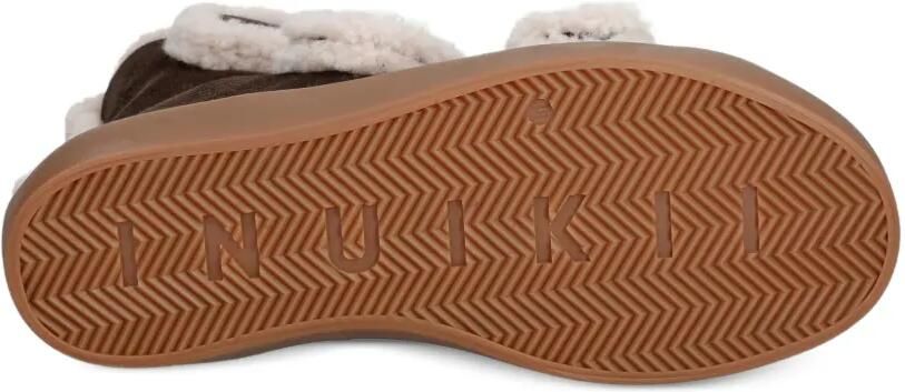 Inuikii Sneakers met klittenband en lammy afwerking Bruin - Foto 5