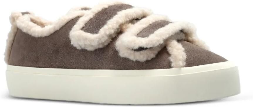 Inuikii Sneakers met klittenband en lammy afwerking Bruin - Foto 5