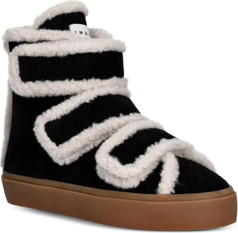 Inuikii Sneakers met klittenband en lammy afwerking Zwart - Foto 3