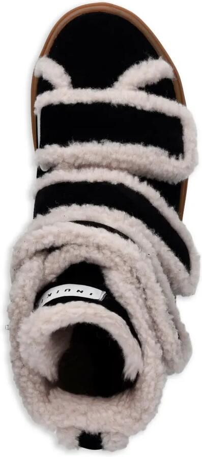 Inuikii Sneakers met klittenband en lammy afwerking Zwart - Foto 4