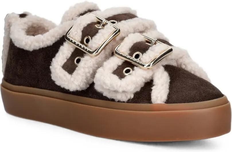 Inuikii Sneakers met lammy afwerking en gespsluiting Bruin - Foto 2
