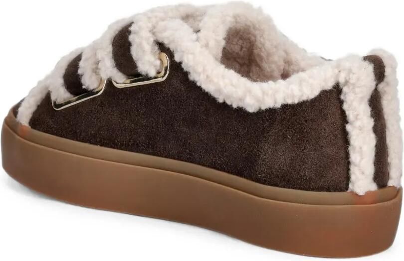 Inuikii Sneakers met lammy afwerking en gespsluiting Bruin - Foto 3