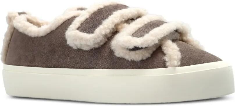 Inuikii Sneakers met lammy afwerking en klittenband Grijs - Foto 4