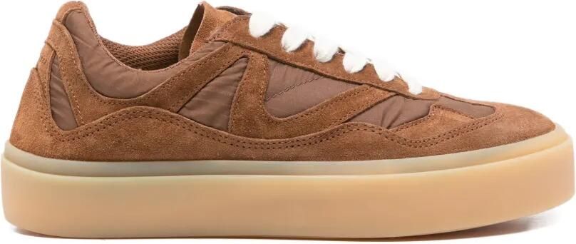 Inuikii Sneakers met suède vlakken Bruin