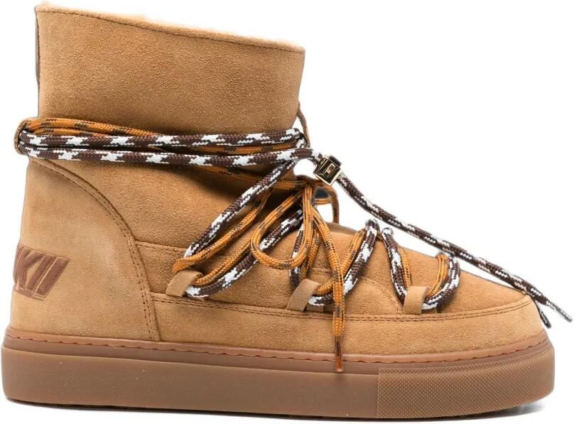 Inuikii Suède enkellaarzen Beige