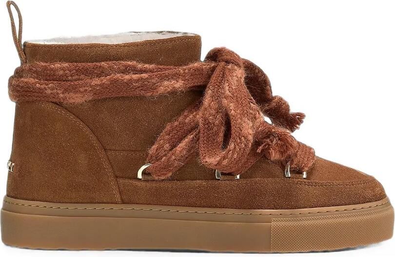 Inuikii Suede Knot enkellaarzen Bruin