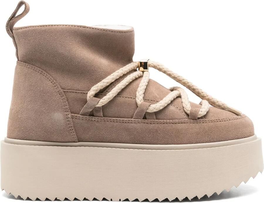 Inuikii Suède laarzen Beige