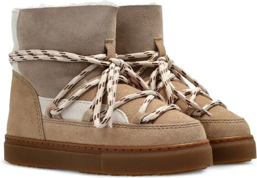 Inuikii Suède laarzen met patchwork Beige - Foto 2