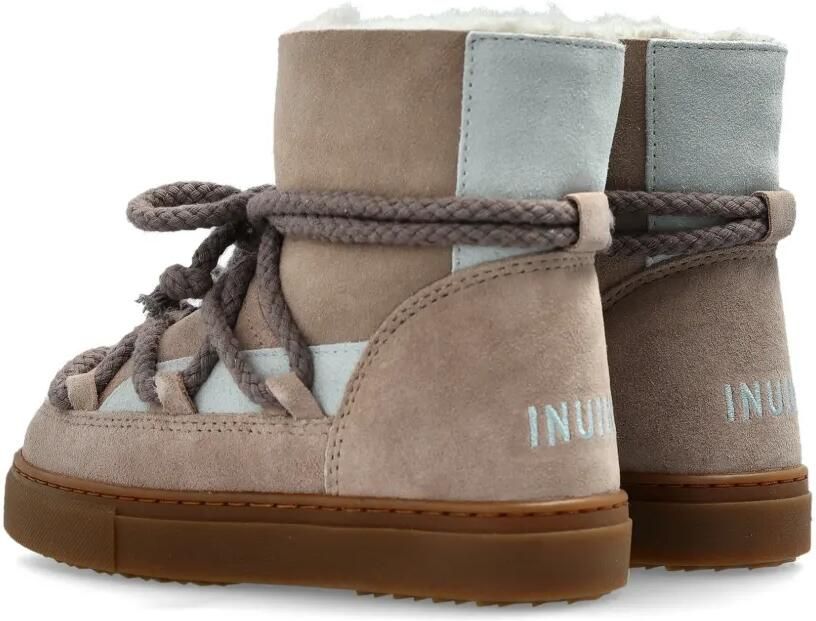 Inuikii Suède laarzen met patchwork Grijs - Foto 3