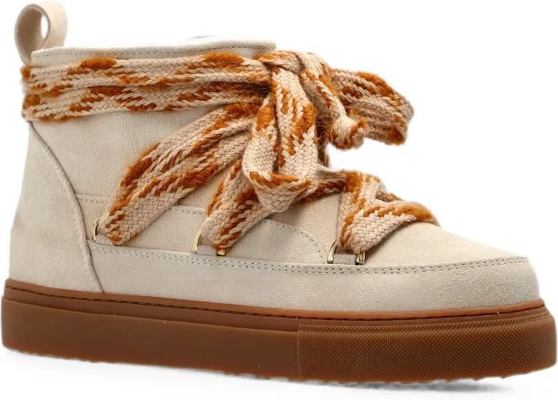 Inuikii Suède snowboots met geknoopt detail Beige - Foto 3