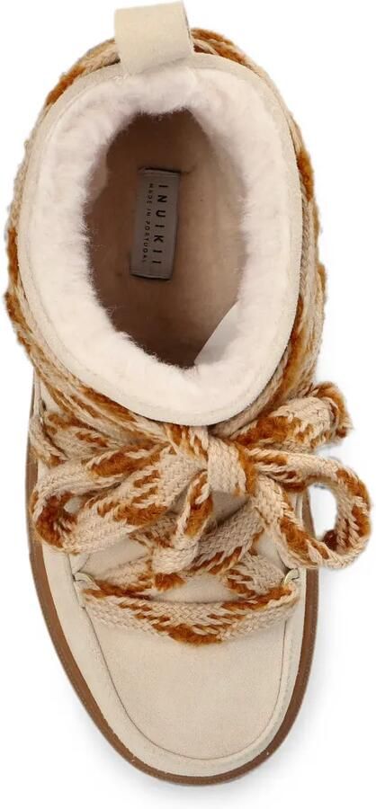 Inuikii Suède snowboots met geknoopt detail Beige - Foto 4