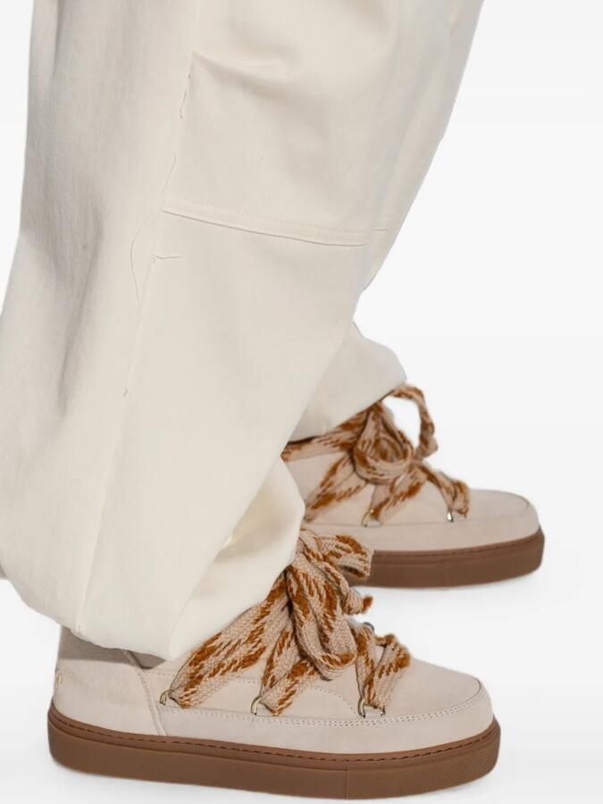 Inuikii Suède snowboots met geknoopt detail Beige - Foto 2