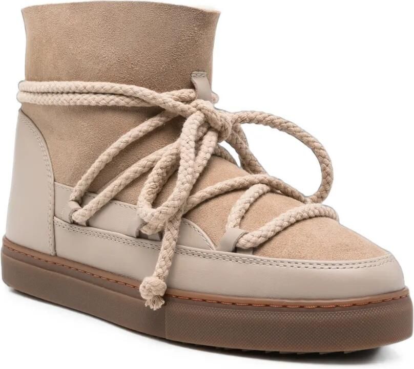 Inuikii Suède veterlaarzen Beige - Foto 3