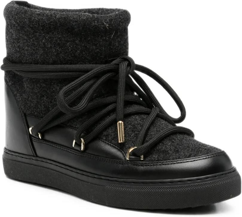 Inuikii Vilten snowboots met leren afwerking Zwart - Foto 2