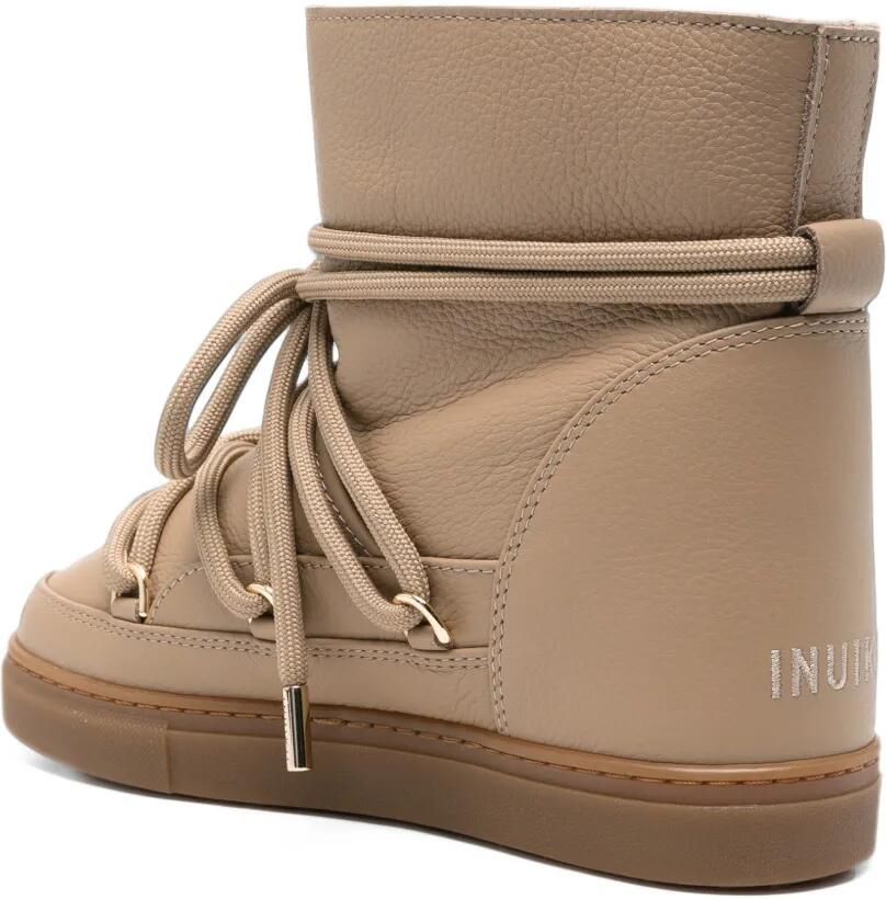 Inuikii Laarzen met sleehak Beige