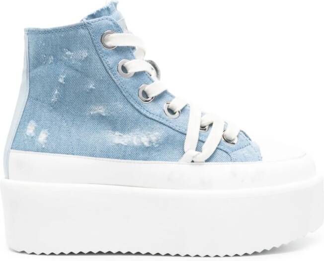 Inuikii Levy sneakers met plateauzool Blauw