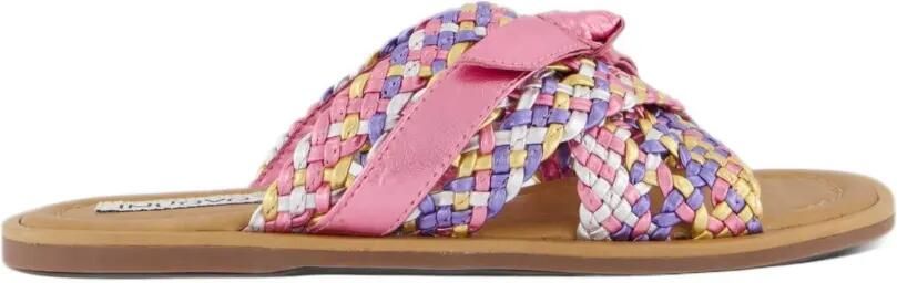 INUOVO Gevlochten sandalen met strik-detail Roze