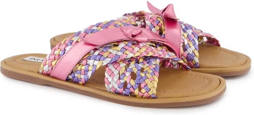 INUOVO Gevlochten sandalen met strik-detail Roze - Foto 4