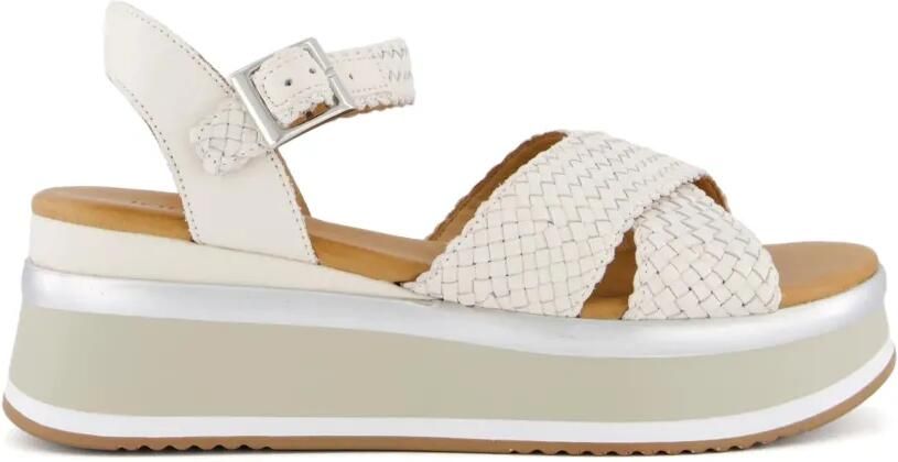 INUOVO Sandalen met plateauzool Beige